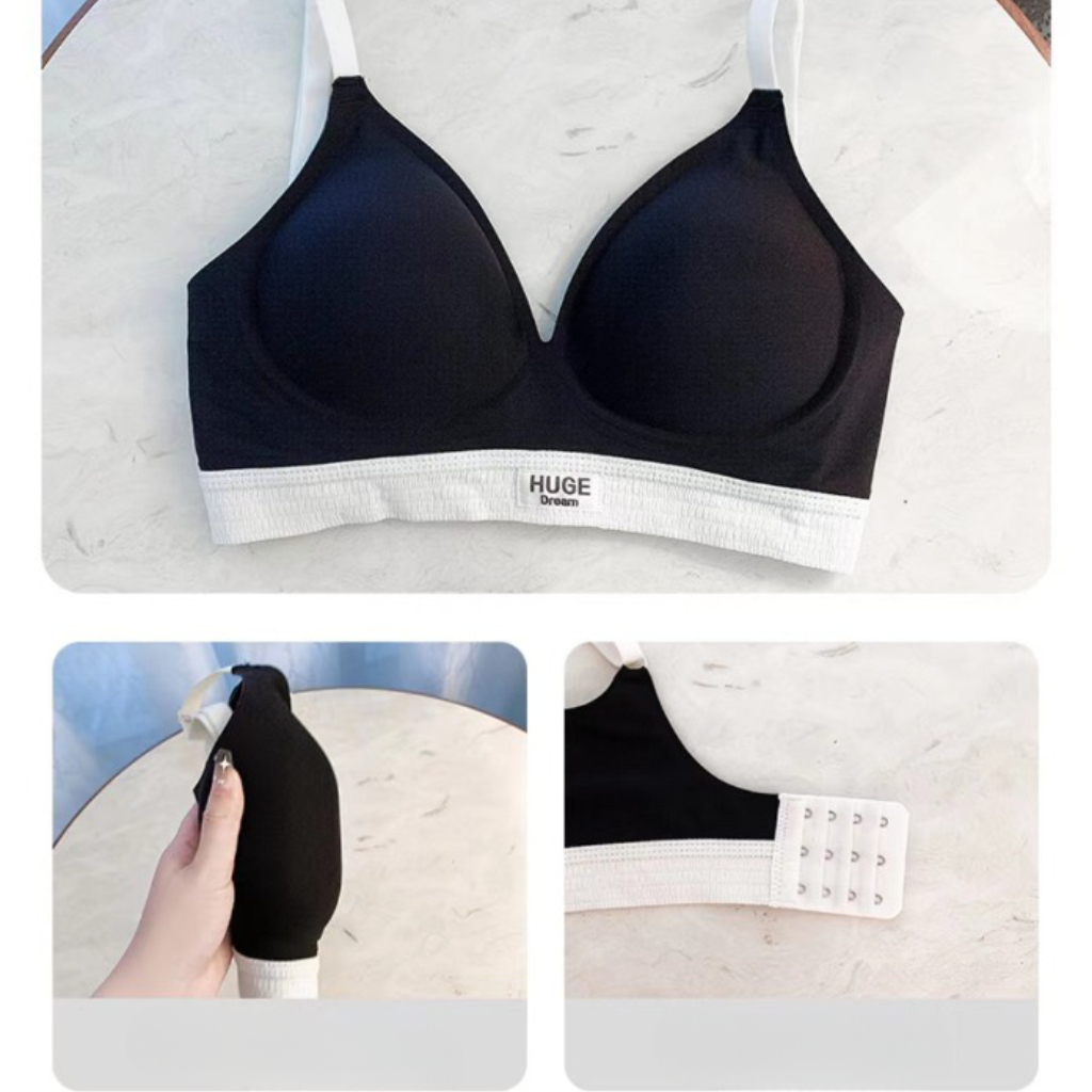 Áo ngực nữ không gọng đệm mút mỏng ôm ngực vận động thoải mái chống chảy xệ DEVARI A454