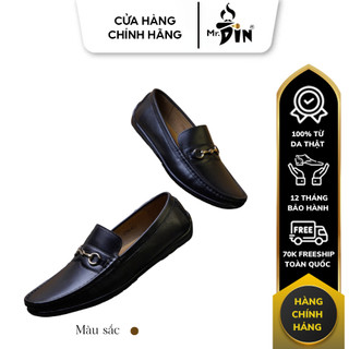 Free ship 3 quà tặng / giày tây lười mr.din bằng da m004
