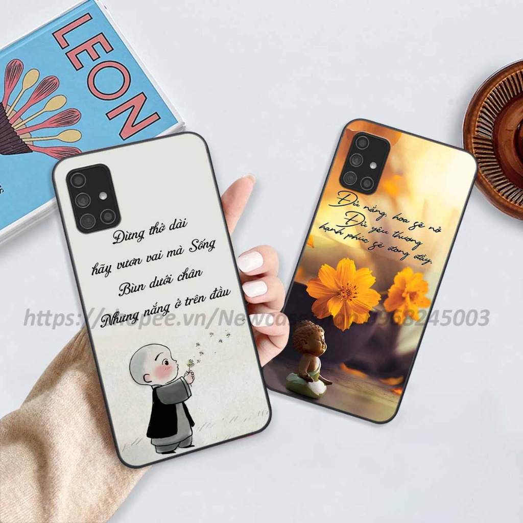 Ốp lưng Samsung A21s / A31 / A51 / A71 in hình thư pháp,tâm an vạn sự an giản dị