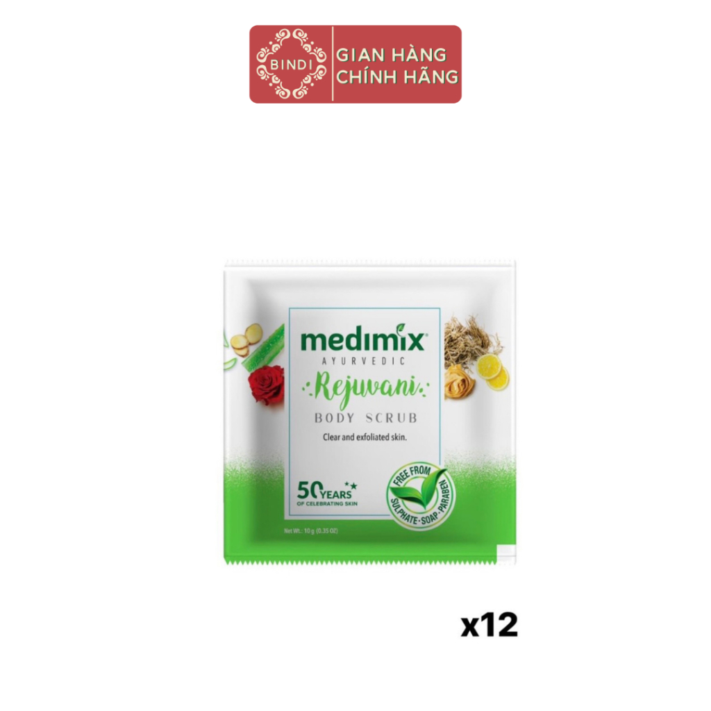 Set 12 Tẩy tế bào chết Medimix Rejuvani 10g/gói