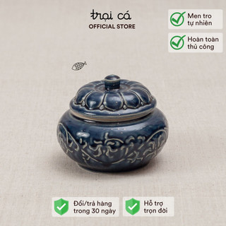 Hũ Gốm, Hũ Mứt Hoa Dây Hiên Vân Tại TRẠI CÁ Đựng Mứt, Đựng Trà, Gia Vị,.. Quà Tặng, Decor Chụp Ảnh, Gia Dụng Gia Đình