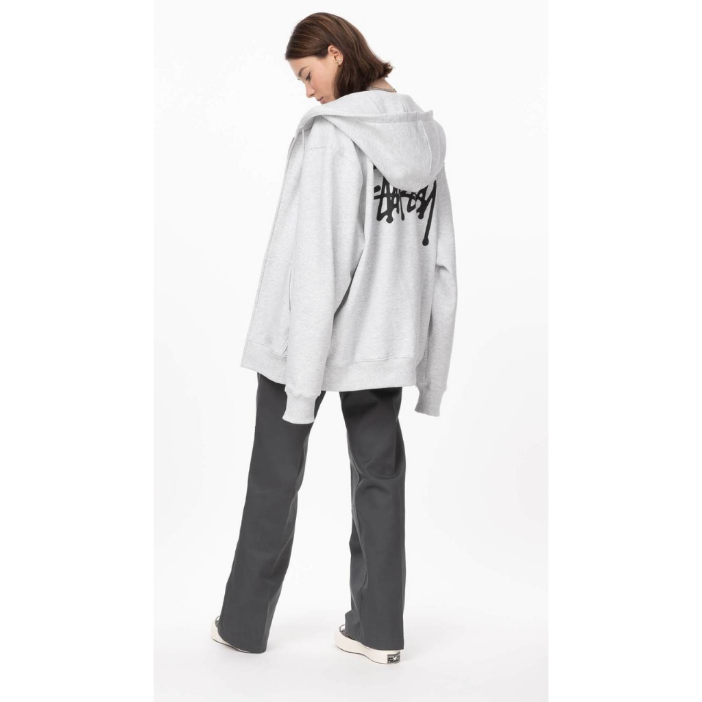 Áo khoác hoodie zip Stussy chính hãng chất nỉ cao cấp unisex nam nữ basic  form rộng oversize local brand 207HD | BigBuy360 - bigbuy360.vn