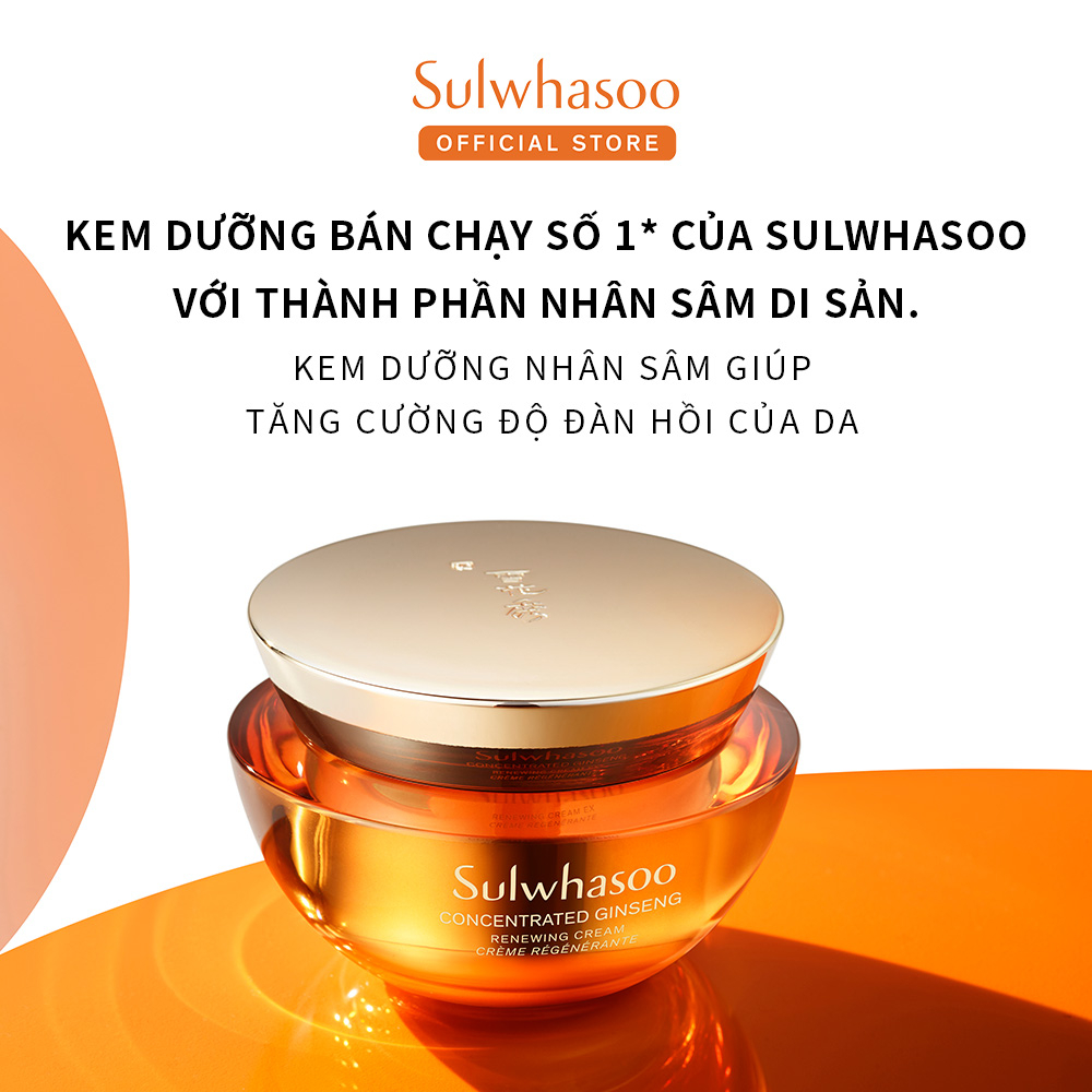 [Quỳnh Anh Shyn x Sulwhasoo][Phiên bản da dầu] Kem Dưỡng Tái Tạo Da Từ Nhân Sâm Concentrated Ginseng Renewing Cream 30ml