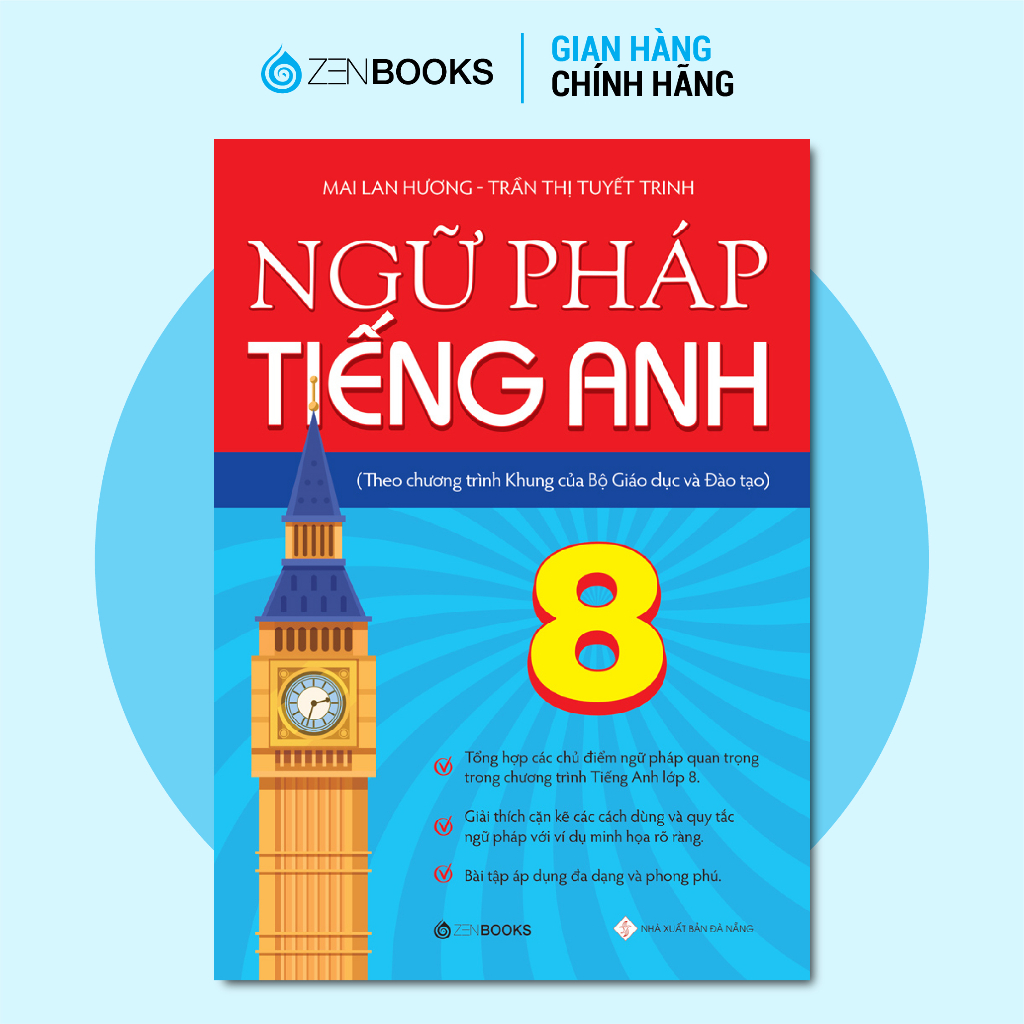 Sách - Ngữ Pháp Tiếng Anh Lớp 8 (Theo CT Khung Của Bộ GD&ĐT) | BigBuy360 - bigbuy360.vn