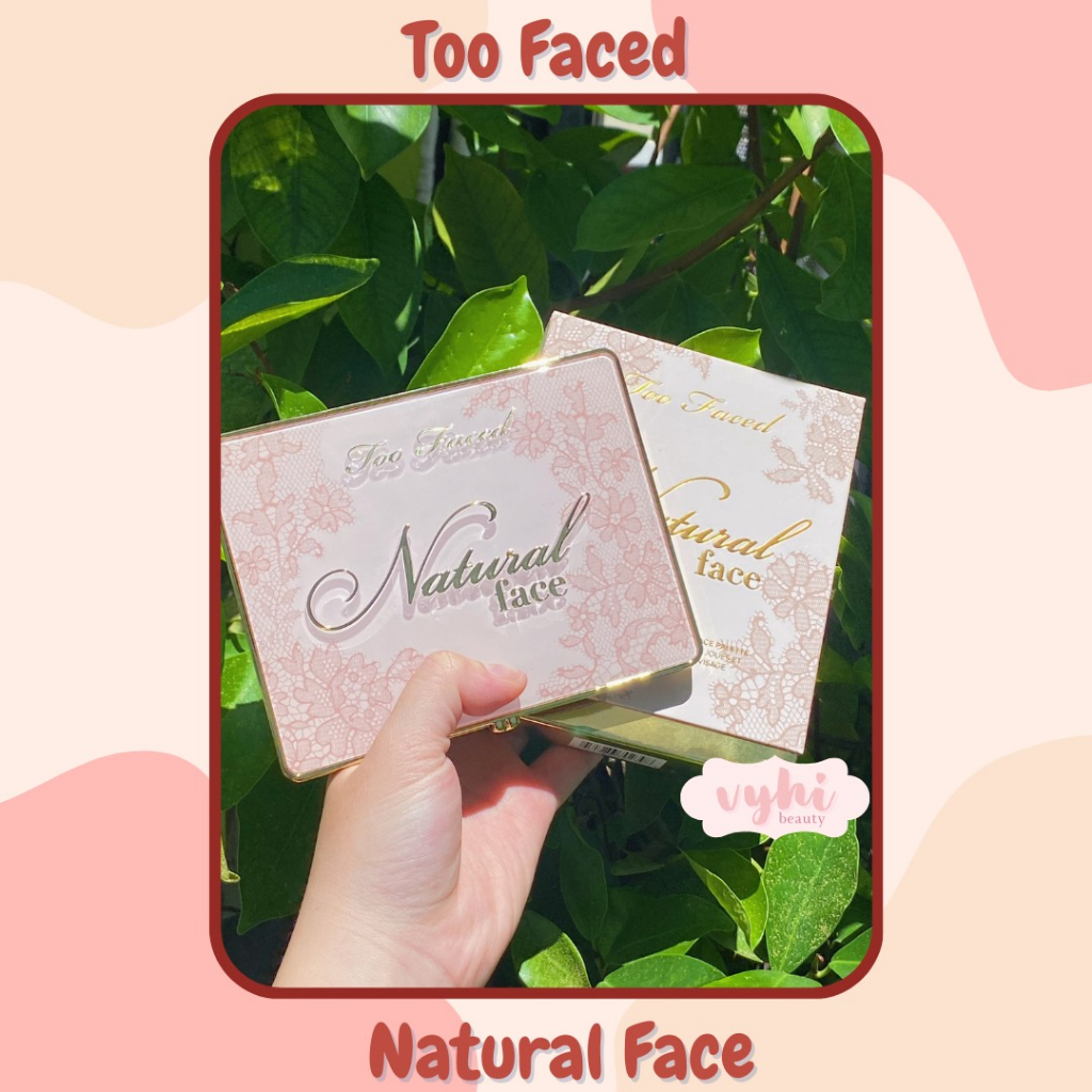 Bảng má Too Faced Natural Face 6 ô gồm phấn má, bắt sáng, tạo khối