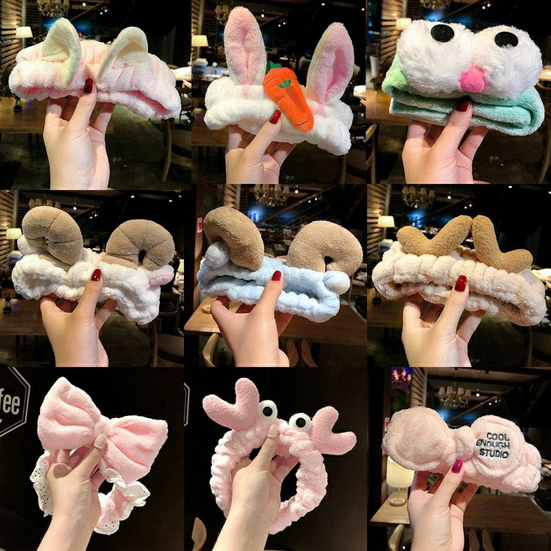 Ô dù chống tia uv 8 nan không tự động tặng băng đô siêu cute