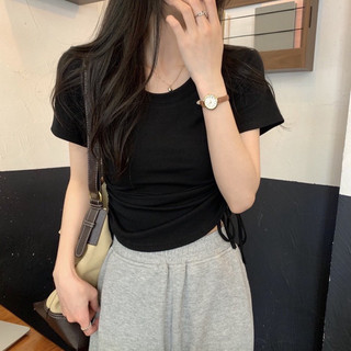 Áo Thun Babytee , Áo Thun Dây Rút Basic Trơn Đủ Màu