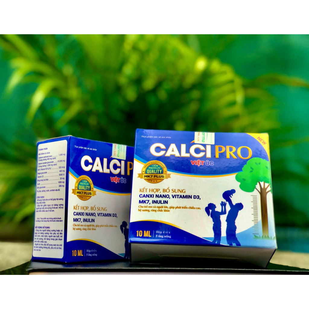 Calci nano CALCI PRO (Hộp 4 Vỉ X 5 Ống)
