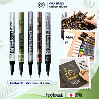 Bút sơn dầu viết thiệp, vẽ đa chất liệu Sakura Pentouch Metallic - Extra Fine 0.7mm