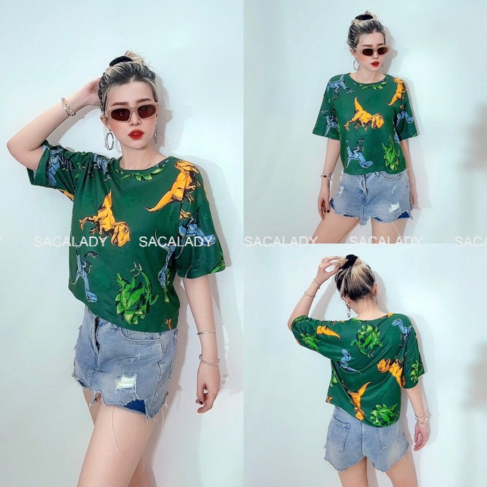 Áo Thun Dệt Kim Mùa Hè Khủng Long - Người Nhện - 4163