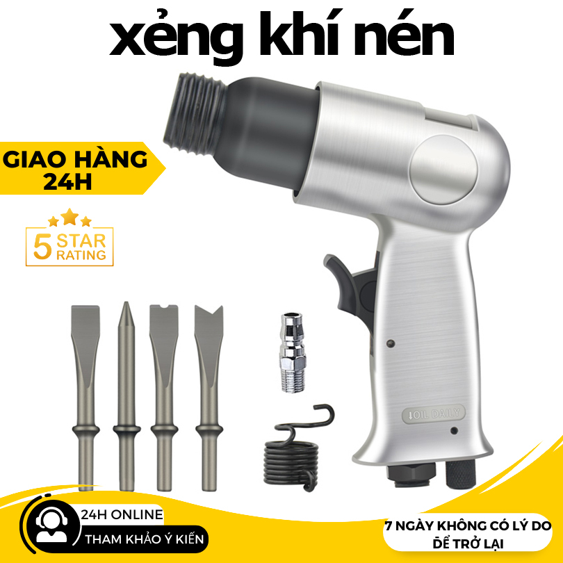 Công nghiệp 150mm Tay cầm mạnh mẽ Loại thẳng Bộ dụng cụ xẻng khí nén Búa khí nén