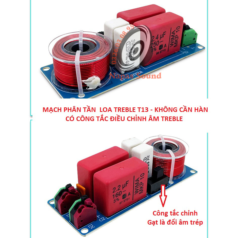 PHÂN TẦN LOA TRÉP RỜI - PHÂN TẦN DÀNH CHO LOA TREBLE - GIÁ 1 ĐÔI - PHÂN TẦN CHỐNG CHÁY TREBLE