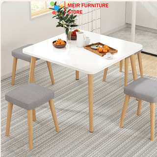 Bàn ăn thông minh mặt gỗ chân gỗ tự nhiên hiện đại thương hiệu meir furniture - gp192