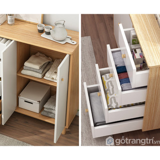 Tủ Để Đồ Tủ Bếp Hiện Đại Bằng Gỗ MDF Yapi-124