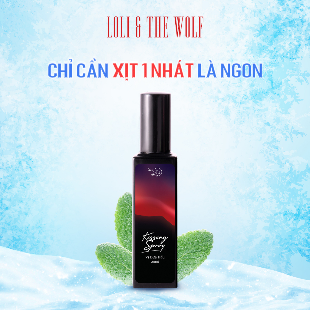 Xịt Thơm Miệng Kissing Spray Loli And The Wolf Vị Dưa Hấu Lạnh Chai 20ml