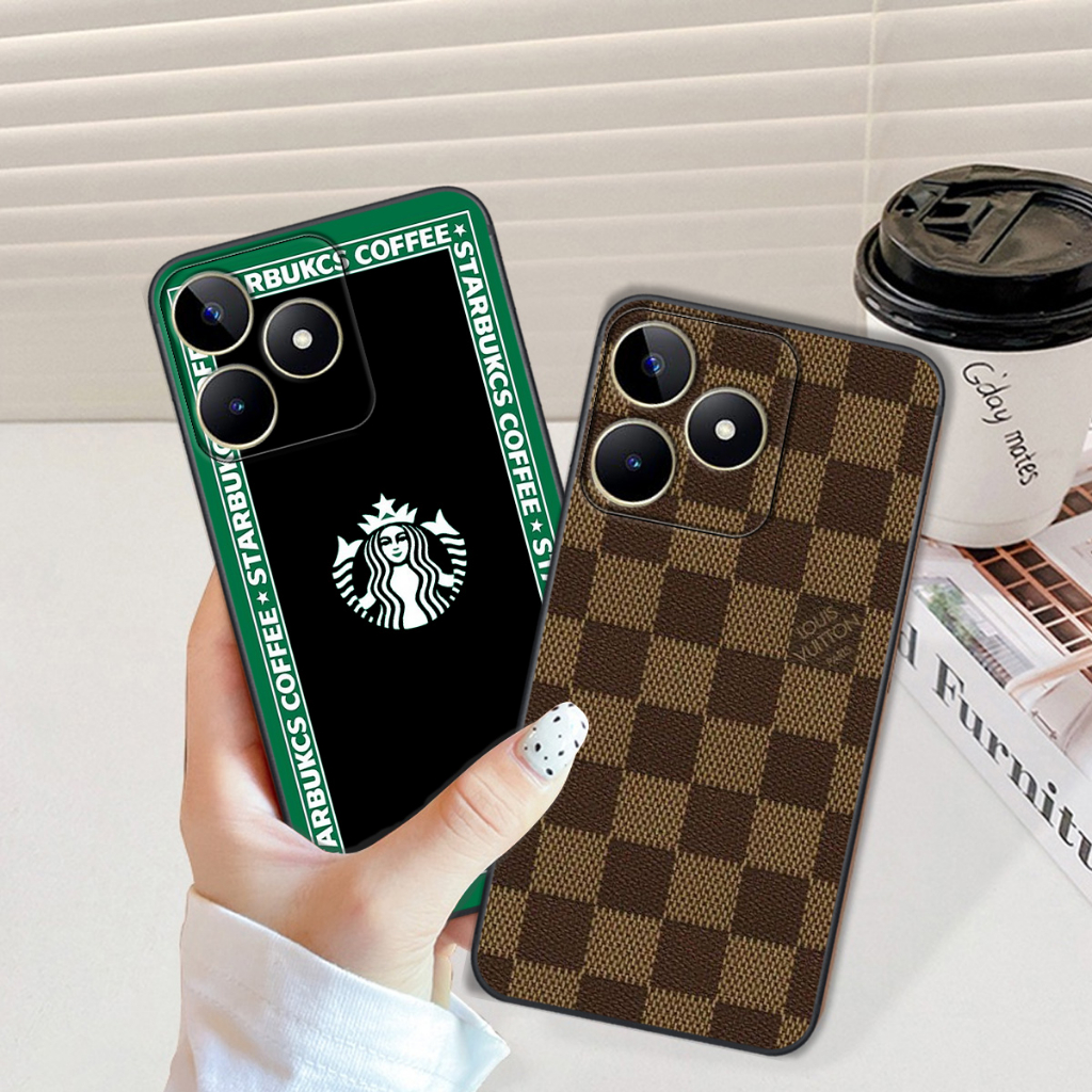 Ốp Realme C53 / NARZO N53 in logo các thương hiệu nổi tiếng siêu sang, siêu cá tính