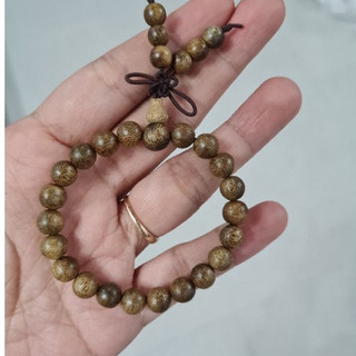 Vòng Tay Trầm Hương Cao Cấp Hạt Tròn Thắt Nơ - Trầm Tốc Tự Nhiên - Vòng Tay Phong Thủy - Size Nữ 6mm