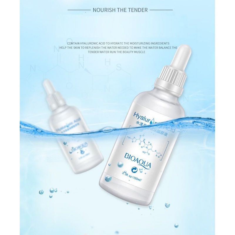 Serum Bioaqua 100ml Hyaluronic Acid Siêu Cấp Ẩm Dưỡng Da Trắng Sáng Căng Bóng, Giảm Thâm Sạm Nám, Giúp Thủ Nhỏ LCL