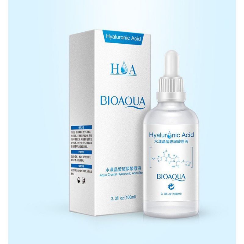 Serum Bioaqua 100ml Hyaluronic Acid Siêu Cấp Ẩm Dưỡng Da Trắng Sáng Căng Bóng, Giảm Thâm Sạm Nám, Giúp Thủ Nhỏ LCL