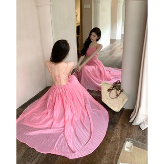 Váy hồng Pinky hở lưng