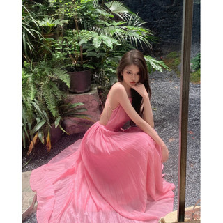 Váy hồng Pinky hở lưng