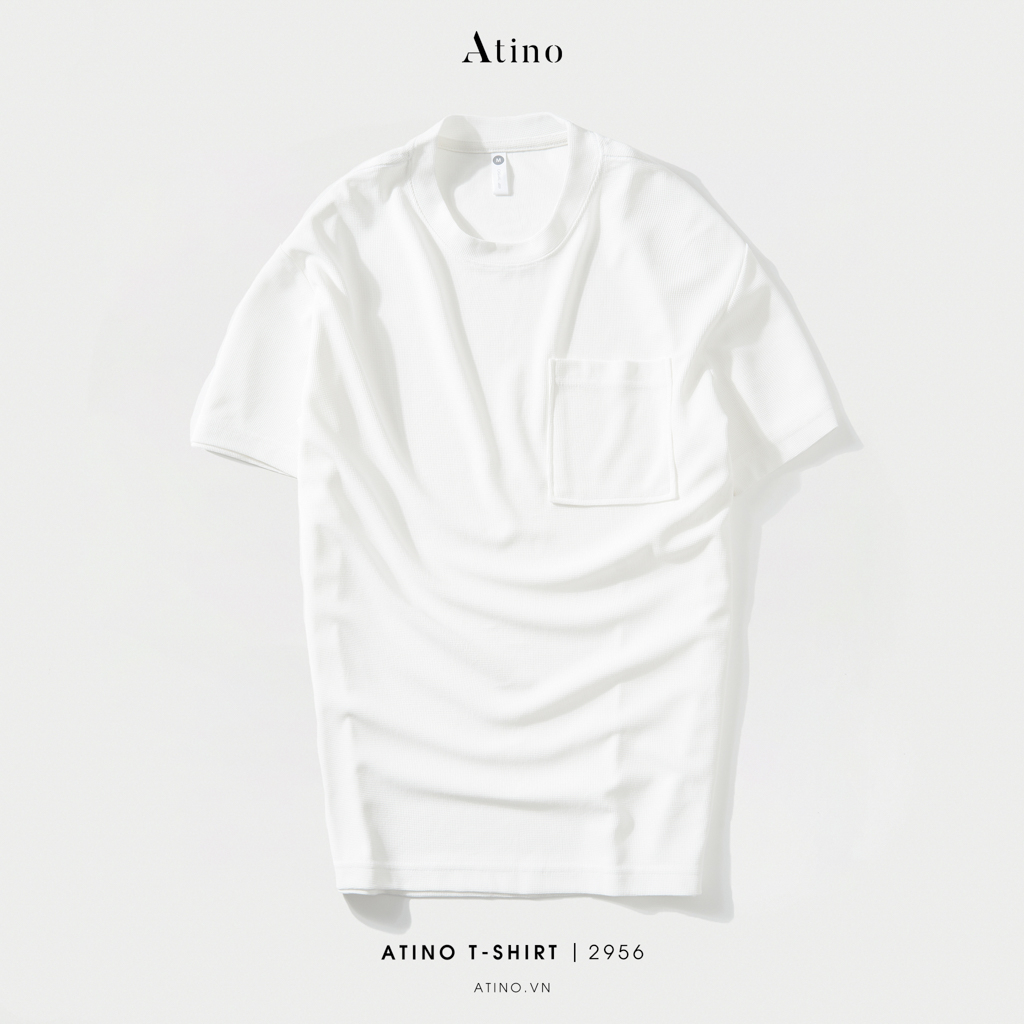 Áo Phông Nam Cộc Tay Trơn Cổ Tròn ATINO chất liệu 100% Cotton thoáng mát form Regular AP5.2956