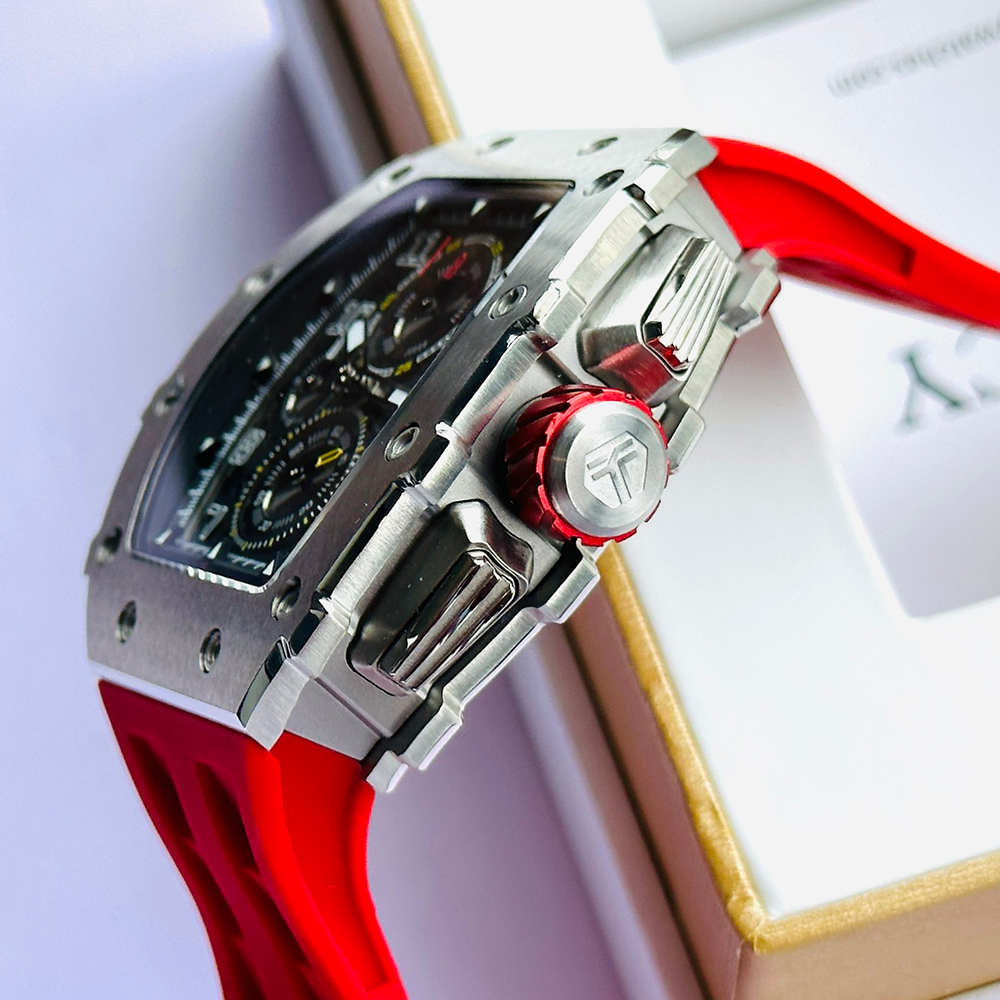 ĐỒNG HỒ NAM TSAR BOMBA RED SILVER TB8204