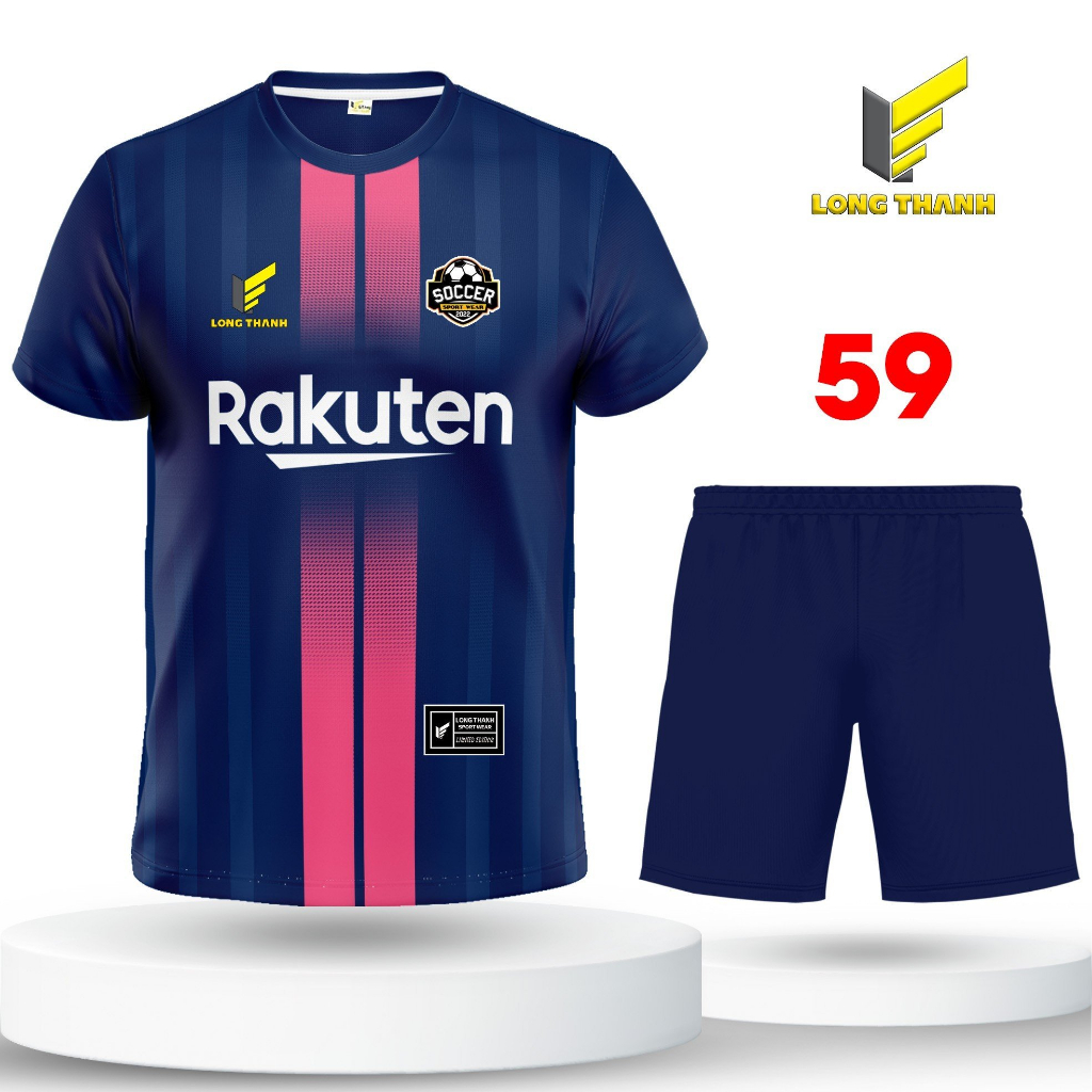 Bộ quần áo thể thao câu lạc bộ Barcelona - Long Thanh Sport - M59