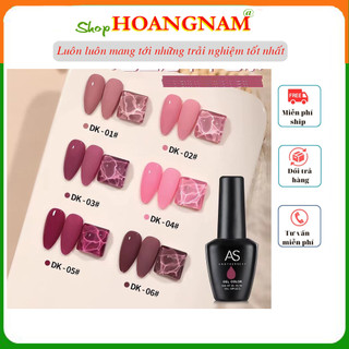 Sơn gel AS cao cấp chai đen 15ml trang trí móng làm đẹp nail shop hoangnam