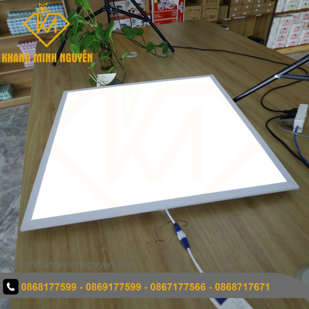 Đèn LED panel âm trần siêu mỏng gắn thạch cao 600 x 600 và 1200 x 300 công suất 48W, ánh sáng trắng 6500K