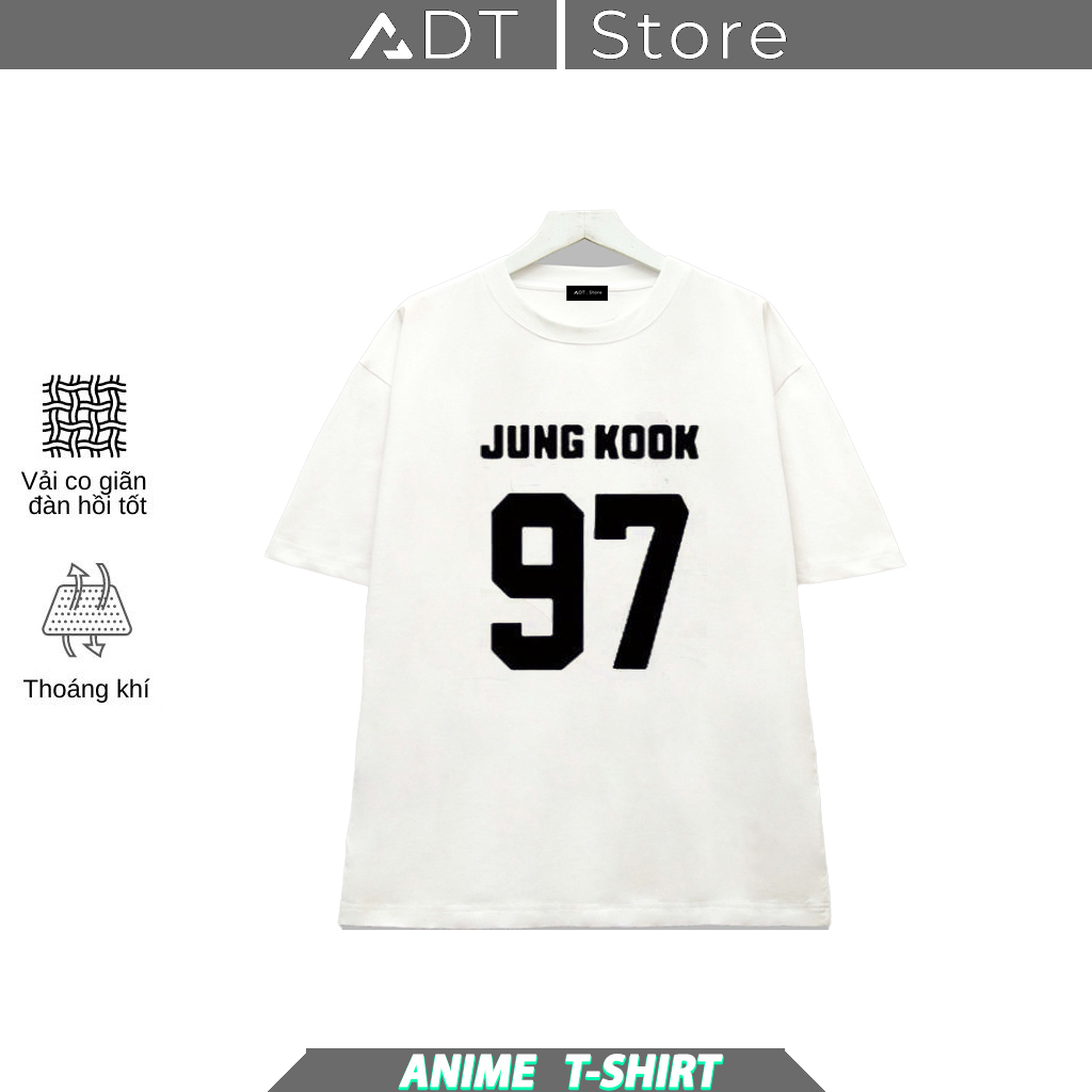 Áo Thun Nam Nữ In Hình Áo Thun BTS in số 97 Jungkook cực chất giá rẻ mẫu HOT bán chạy.