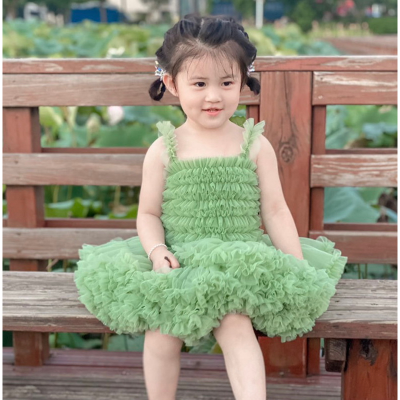 Váy Tutu Liền Thân Sắc Màu Bé Gái