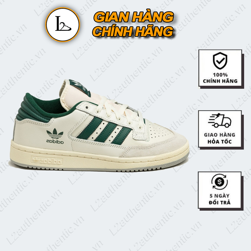 Giày A.didas Centennial 85 Low Cloud White Green #GX2214