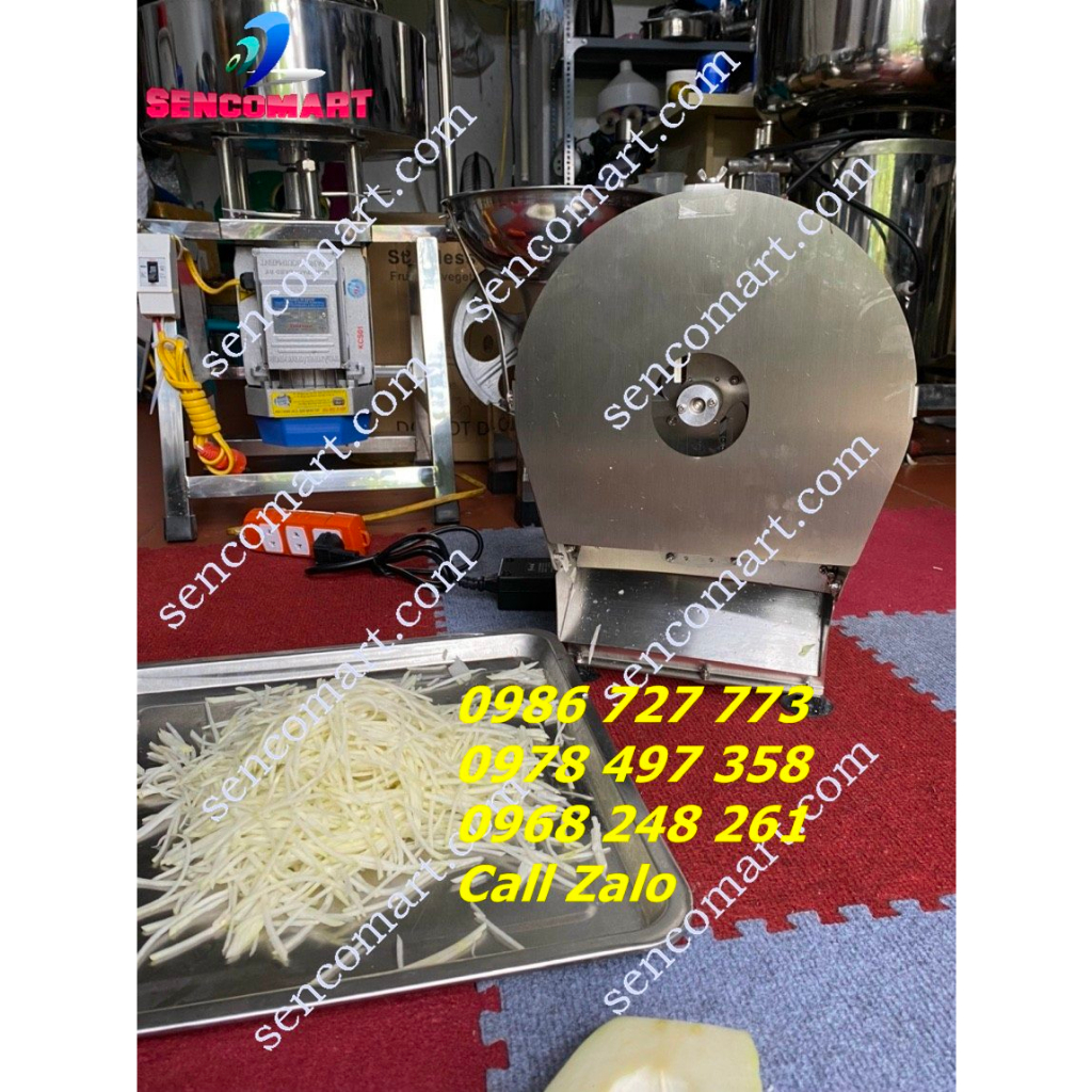 Máy thái sợi đu đủ làm gỏi, làm nộm chạy điện 220v