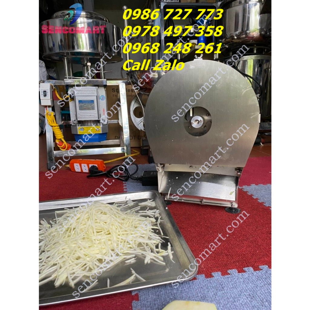 Máy thái sợi đu đủ làm gỏi, làm nộm chạy điện 220v