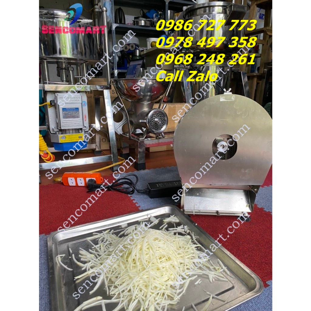 Máy thái sợi đu đủ làm gỏi, làm nộm chạy điện 220v