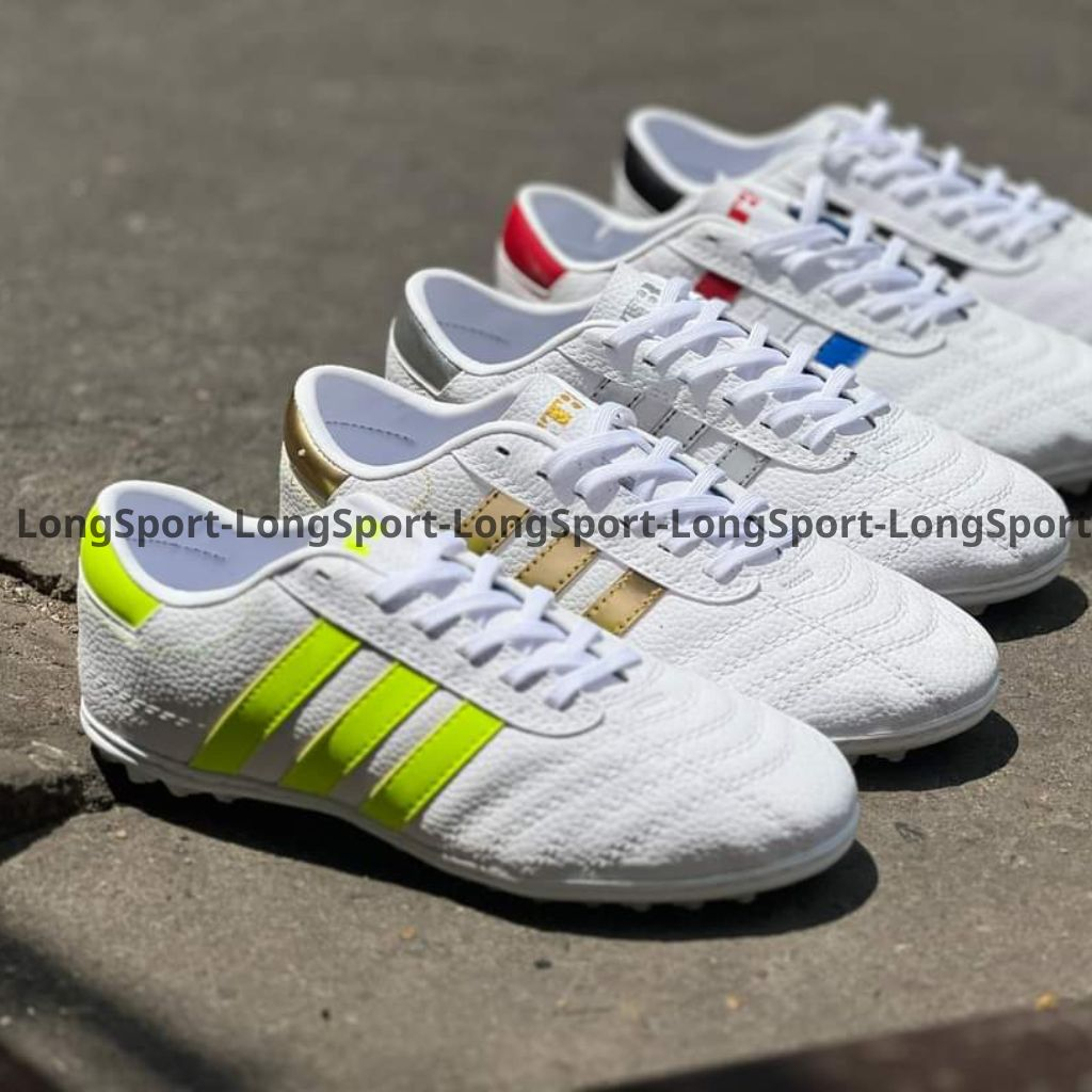 Giày bóng đá ba sọc da nhăn loại 1, giày ba sọc sân cỏ nhân tạo , giày bóng đá size 39 đến 43