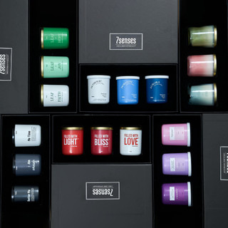 Set quà tặng nến thơm 7senses Candle size nhỏ thư giãn nhẹ nhàng