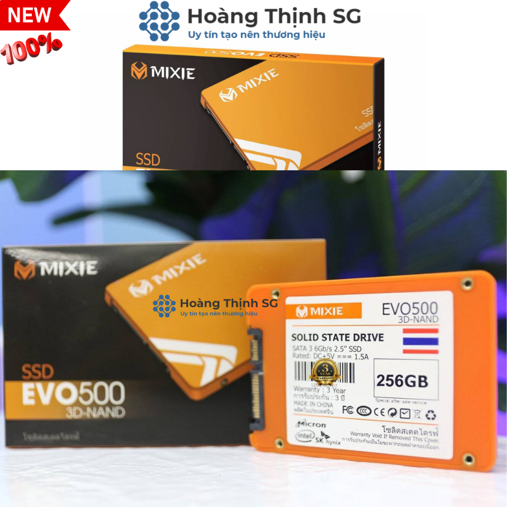 Ổ Cứng SSD 128GB-256GB 2.5in SATA 3 MIXIE - Chính Hãng - Bảo Hành 3 năm 1 đổi 1 | BigBuy360 - bigbuy360.vn