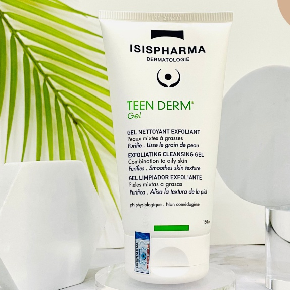 [DATE MỚI] Sữa rửa mặt, giảm nhờn, ngừa mụn TEEN DERM GEL ISIS PHARMA