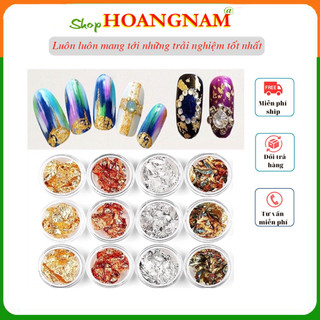 Giấy nhún nhúm bạc màu chăm sóc trang trí móng làm nail mi shop hoang nam nail