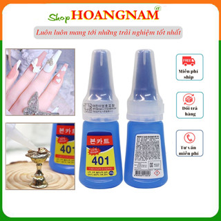 Keo dán móng 401 chăm sóc trang trí móng làm nail shop hoangnam nail