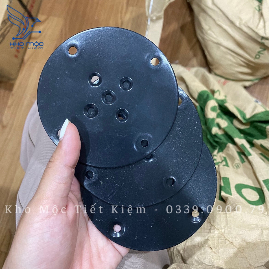 BASS SẮT GẮN CHÂN BÀN GỖ TRẦN BÌ, CAO SU - BASS009