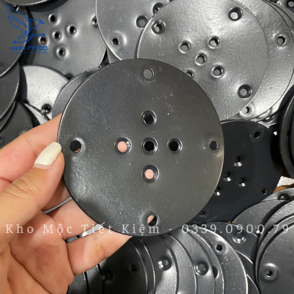 BASS SẮT GẮN CHÂN BÀN GỖ TRẦN BÌ, CAO SU - BASS009