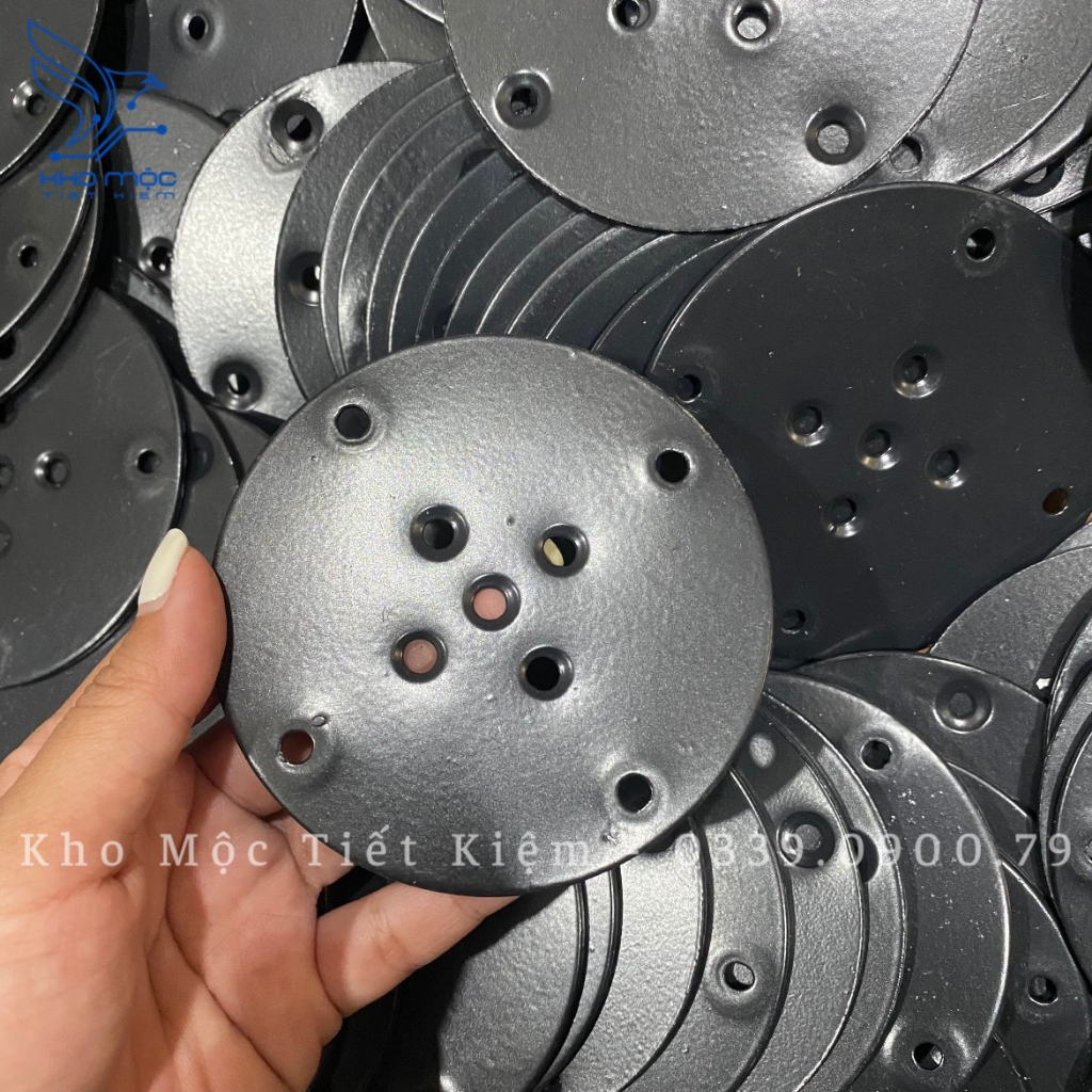 BASS SẮT GẮN CHÂN BÀN GỖ TRẦN BÌ, CAO SU - BASS009