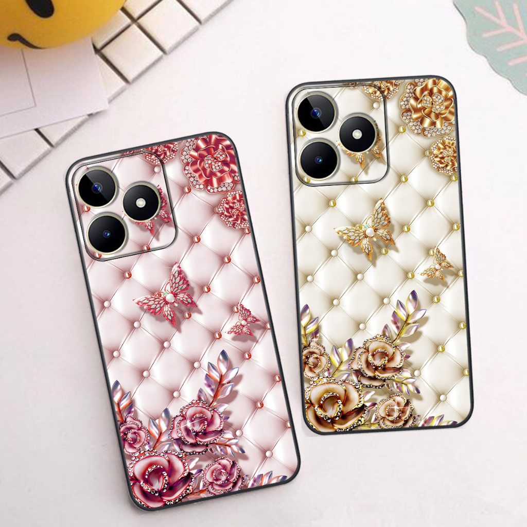Ốp Realme C53 / NARZO N53 in hình hoa lá họa tiết siêu đẹp, sang trọng