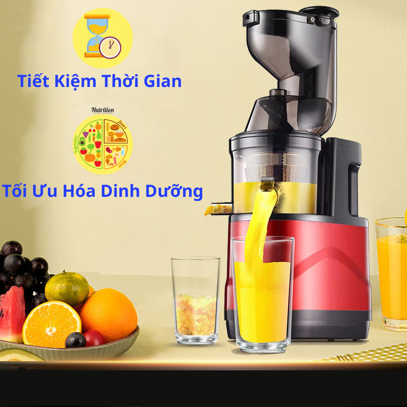 Máy Ép Trái Cây Kumo May Ep Hoa Quả Chậm Cao Cấp Lọc Sạch Bã