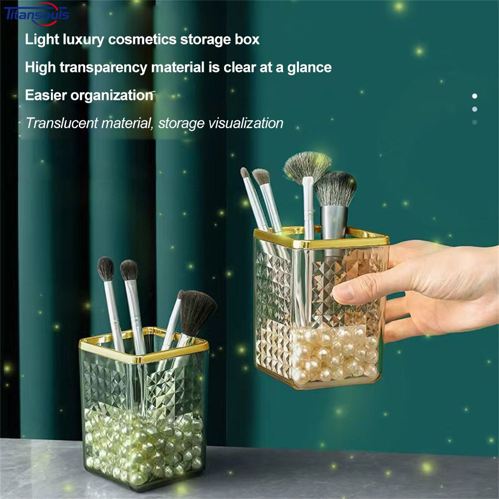 Bút Chì Máy Tính Để Bàn Văn Phòng Phẩm Người Tổ Chức Cọ Trang Điểm Lưu Trữ Xô Phòng Ngủ Bút Kẻ Lông Mày Phấn Mắt Kệ Ống