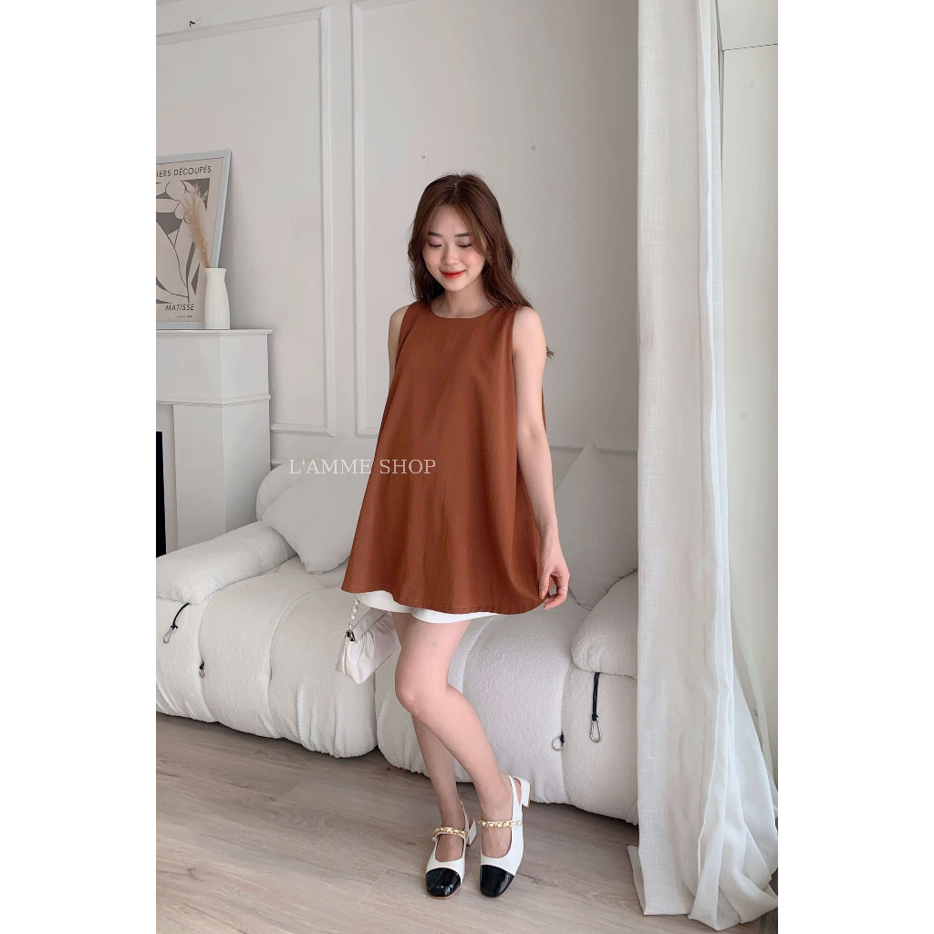 Áo bầu Maika Shirt chất đũi mềm điểm nhấn hàng khuy sau lưng thích hợp mặc đi chơi by LAMME