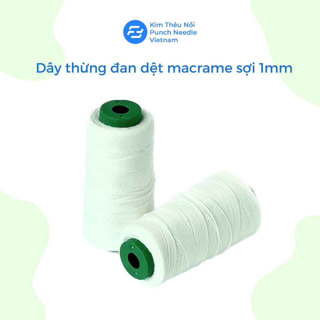 Dây căng dệt len macrame, kích thước sợi 1mm